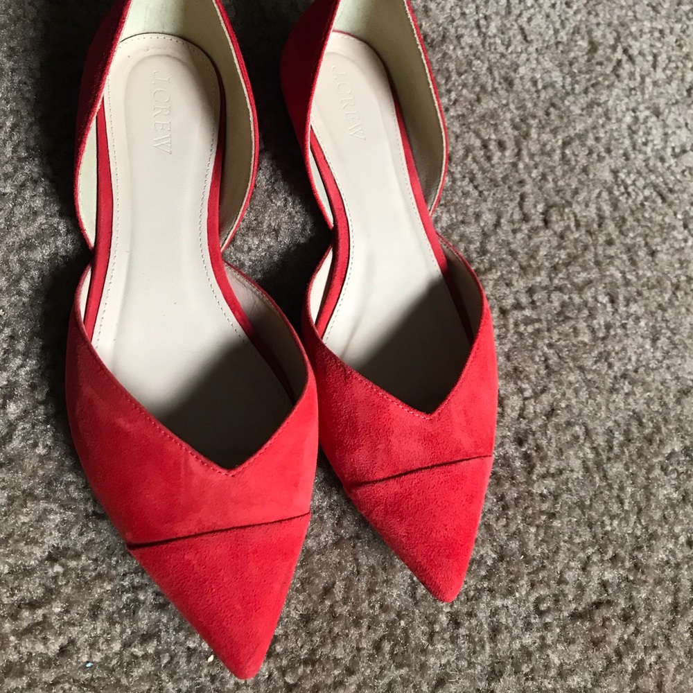 JCrew Pointed flat Size8